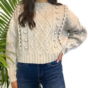 H&M Wool Blend Cable-Knit